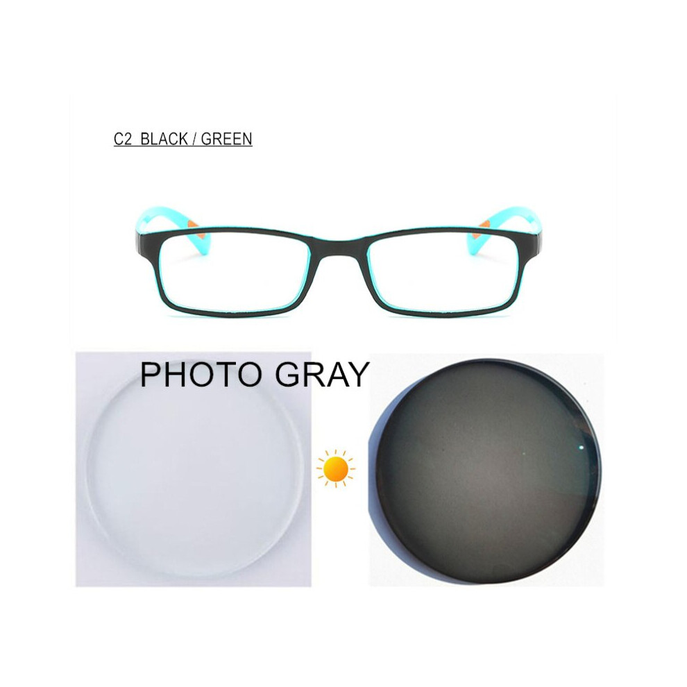 Multicoloured Photochromic Anti Ray Myopia Glasses Prescription -0.5 To -6.0 Women Men Nearsighted Spectacles For Cylinder F109