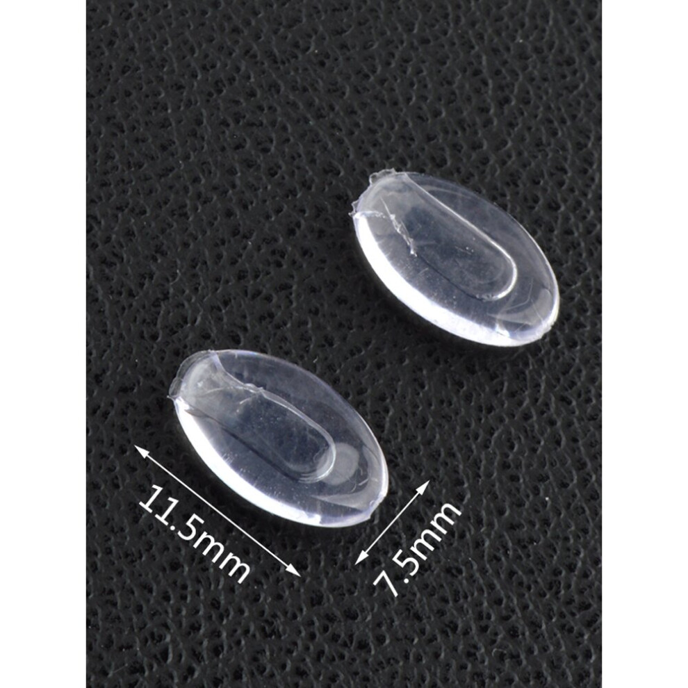 Clear 50Pairs Soft Pvc Eyeglass Nose Pads Oval Glasses Holds Nose Pad Insert Eyewear Nose Pad