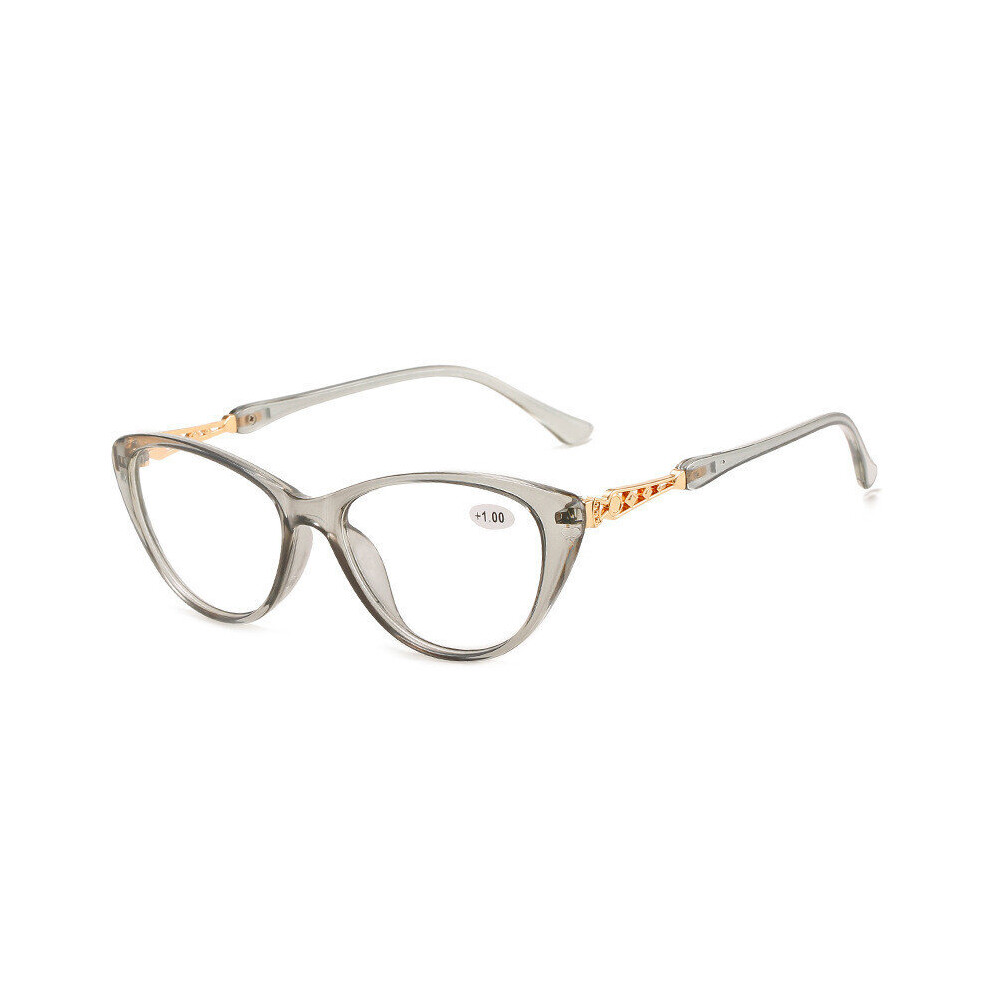 Multicoloured Elbru Retro Cat Eye Reading Glasses Women Hd Gradient Presbyopic Computer Eyeglasses Hyperopia Glasses Diopter +1.0 To +4.0