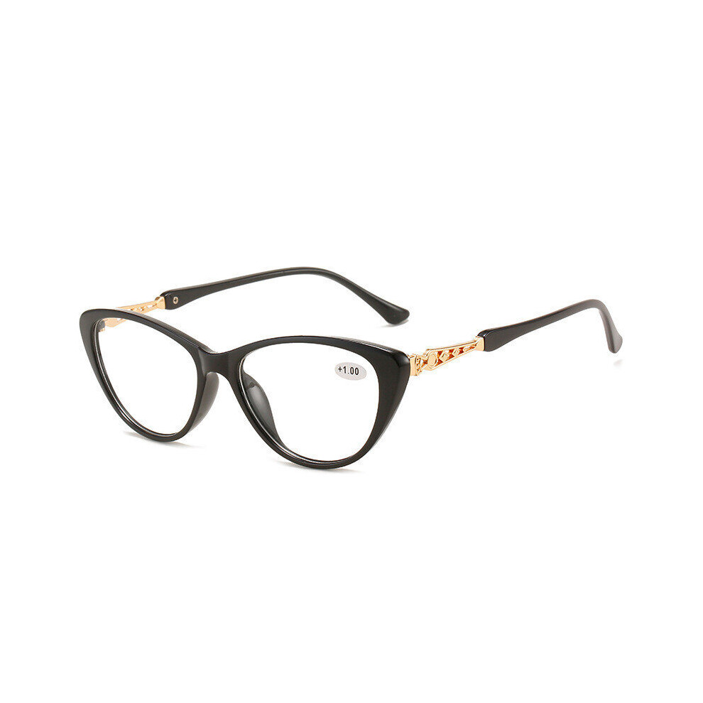 Multicoloured Elbru Retro Cat Eye Reading Glasses Women Hd Gradient Presbyopic Computer Eyeglasses Hyperopia Glasses Diopter +1.0 To +4.0