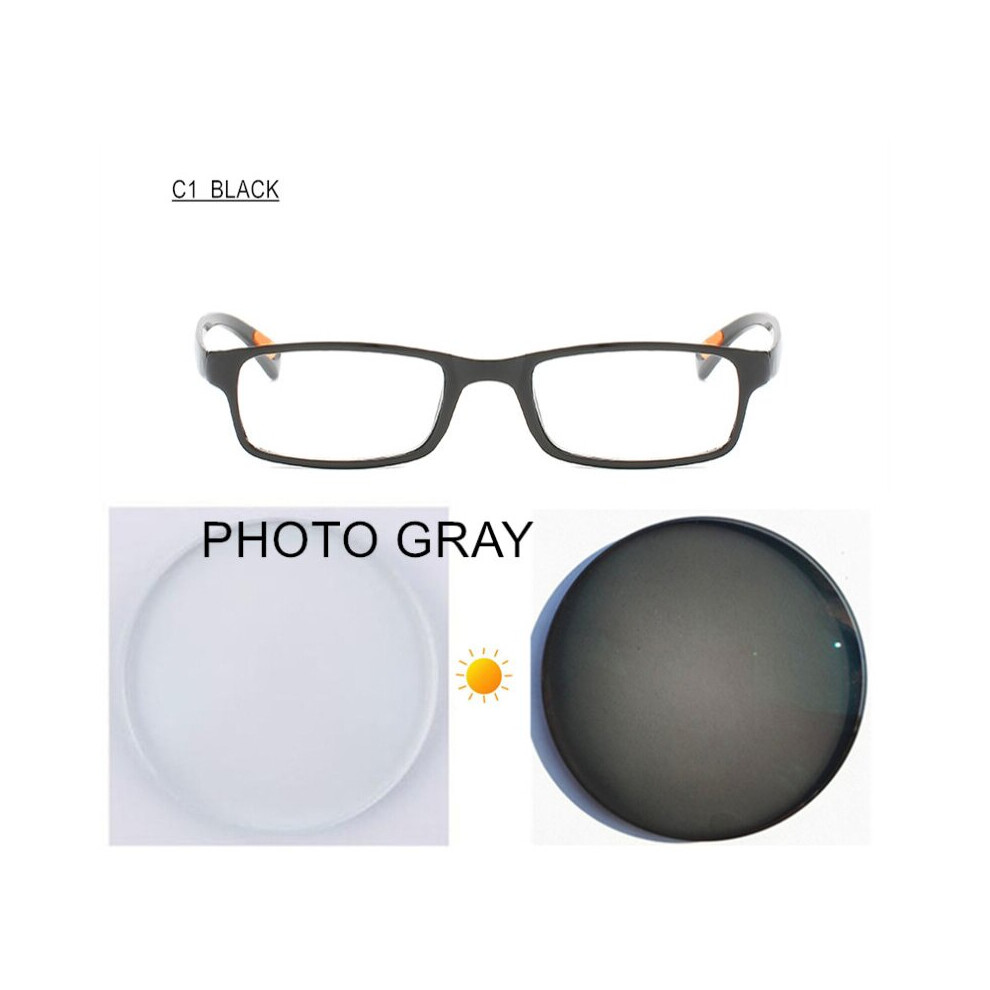 Multicoloured Photochromic Anti Ray Myopia Glasses Prescription -0.5 To -6.0 Women Men Nearsighted Spectacles For Cylinder F109