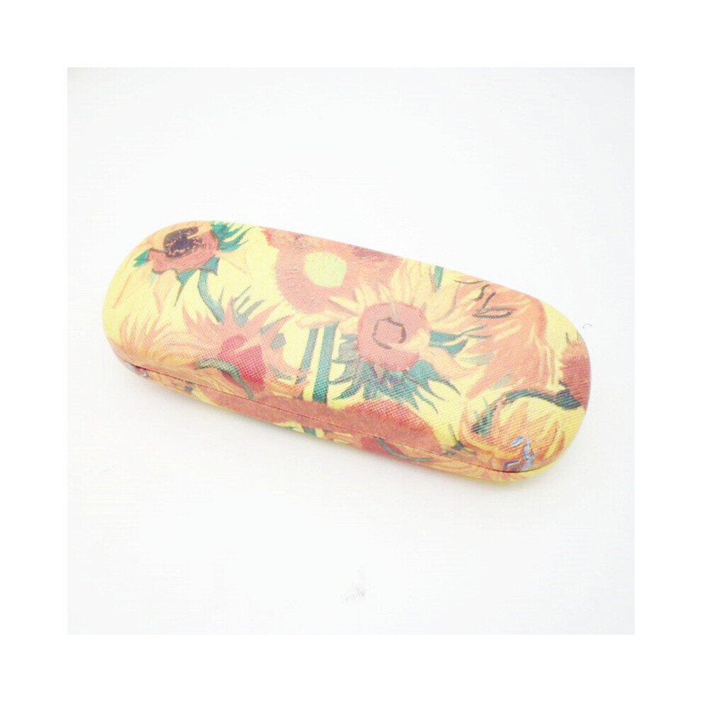 Oil Painting Glasses Case Box Women Hard Reading Glasses Case Retro Unisex Floral Print Eyewear Bags