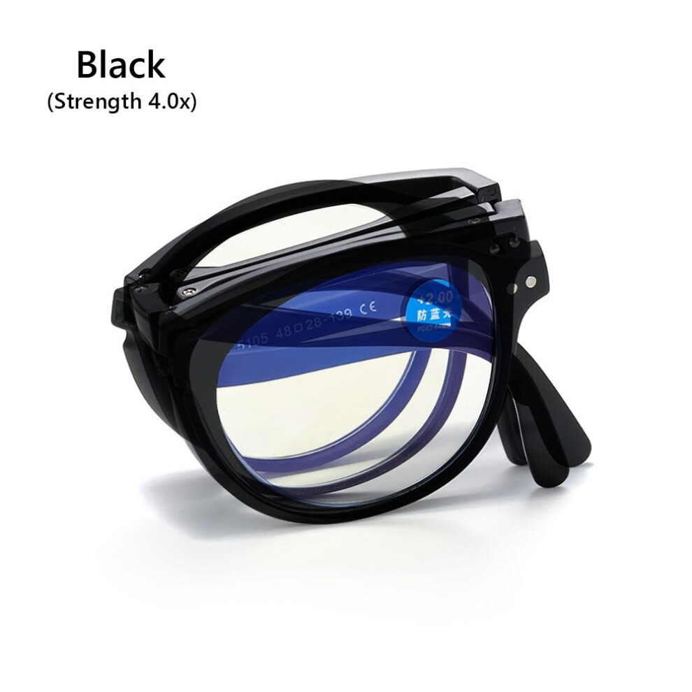 Portable Folding Reading Glasses With Diopter +1.0 To +4.0 Anti-blue Light Presbyopia Eyeglasses Men Women Unisex