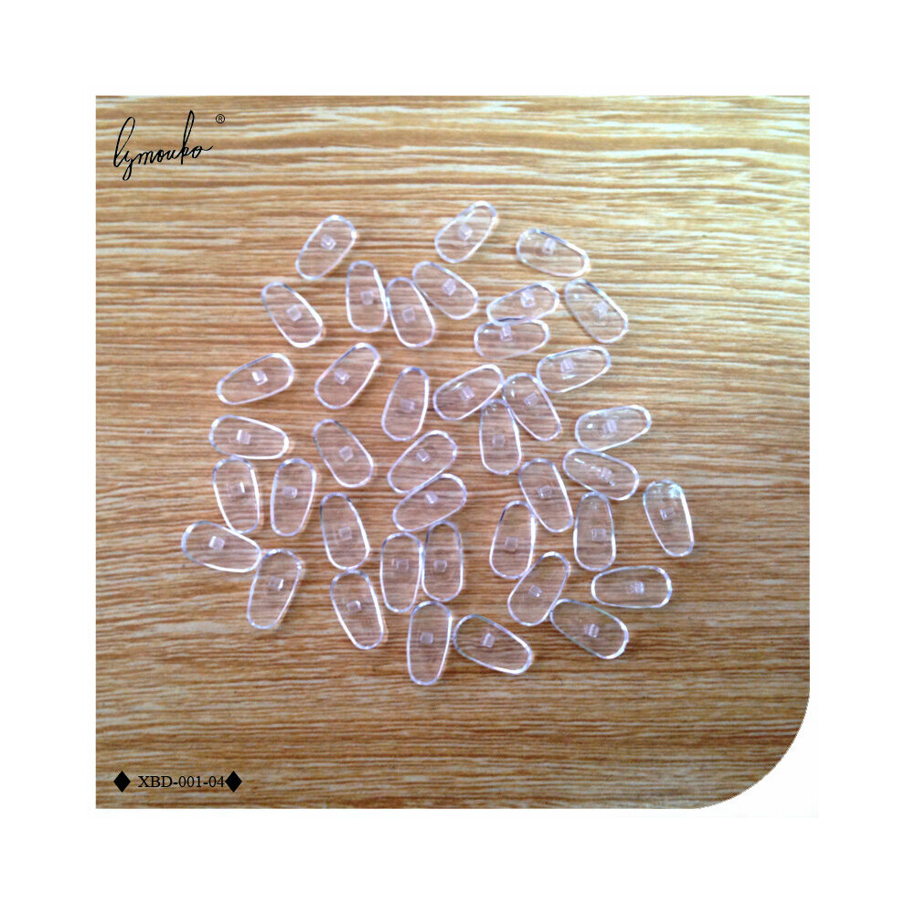 Lymouko 20Pairs/Lot PVC Eyeglass Plastic Nose Pads Lock Type Frame On Nose Pad Glasses Massage Health Care Anti-Slip Toos