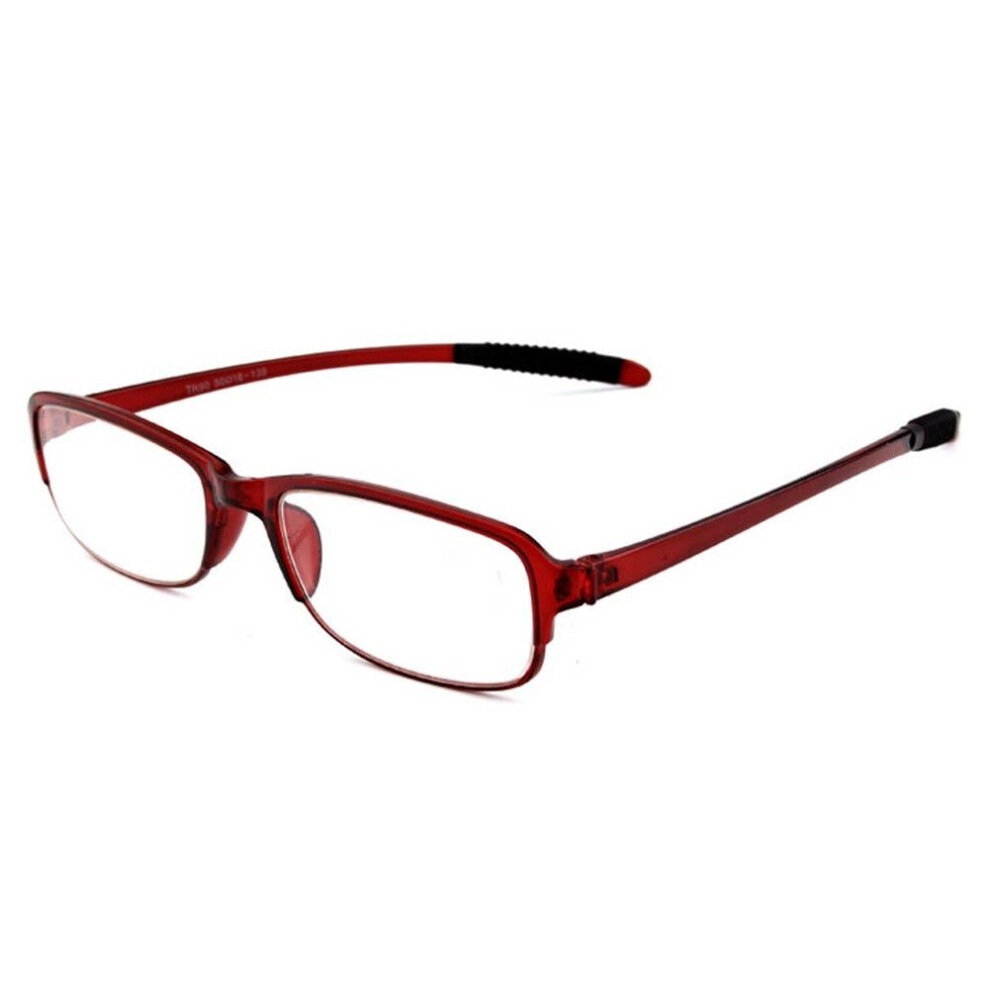 Multicoloured Elbru Retro Ultralight Tr90 Small Frame Reading Glasses Hd Presbyopic Magnifier Ultralight Non-Slip Rubber Leg Eyewear +1.0 +4.0