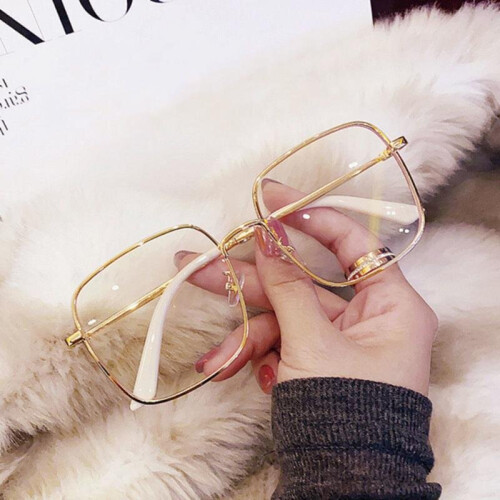 Oversized gold frame glasses online