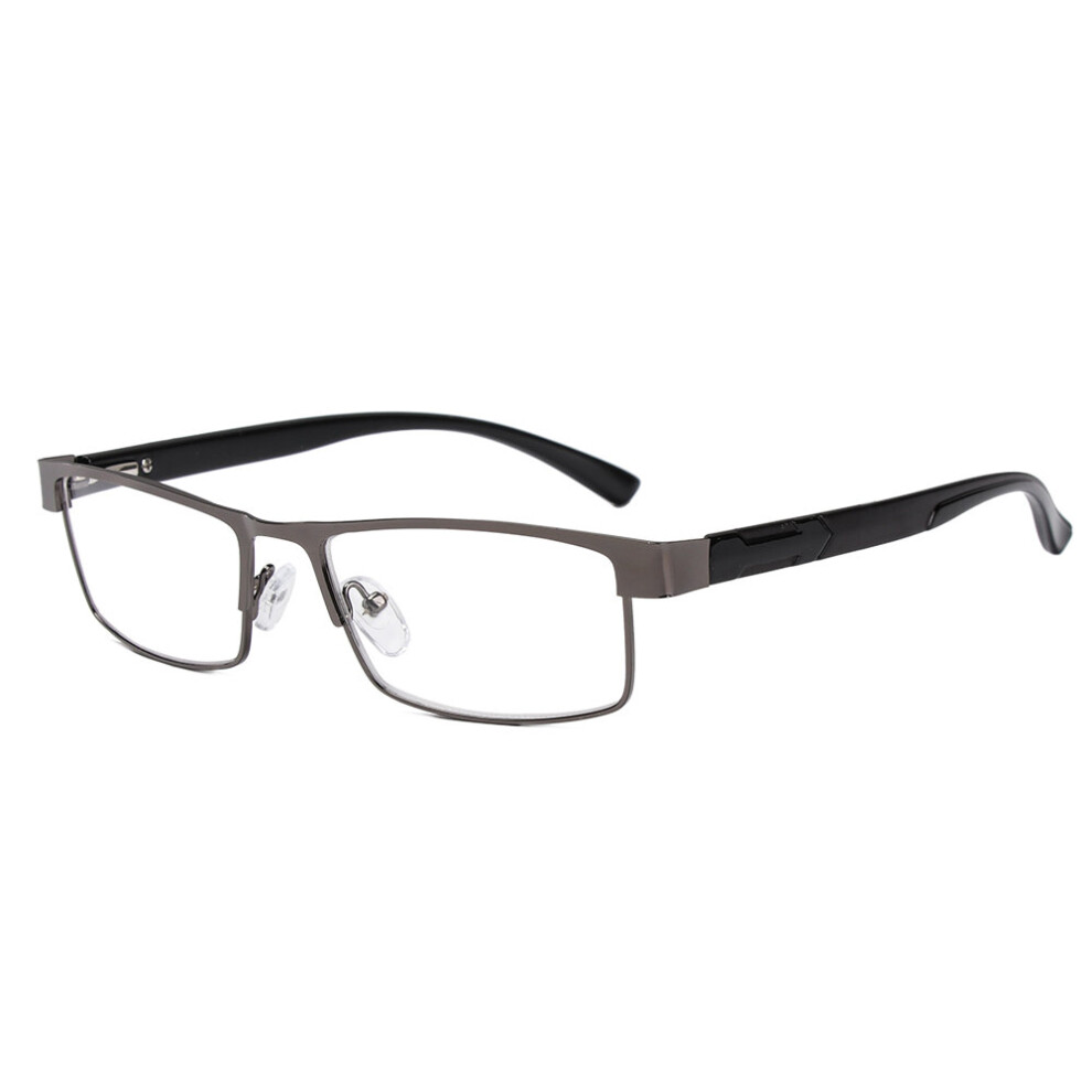Men Titanium Alloy Business Reading Glasses Non Spherical Coated Lenses Retro Hyperopia Prescription Eyeglasses