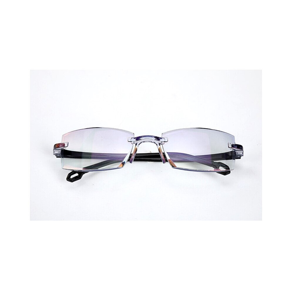 Multicoloured Bifocal Rimless Reading Glasses Men Women Far Near Anti Light Presbyopic Glasses Magnification Eyeweardiopter Tr90