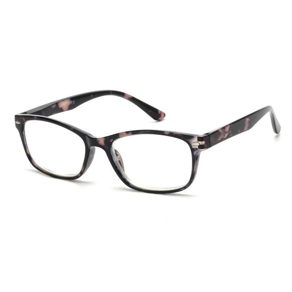 Light Square Reading Glasses for Women Men Spring Hinge Vintage Reading Glasses UV400