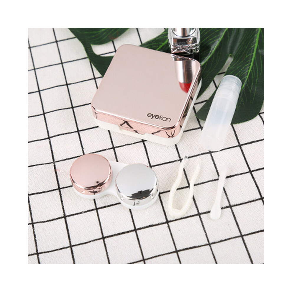 Travel Lens Case Mini Lenses Container With Mirror Portable Lens Storage Box Travel Kit White 885659024580
