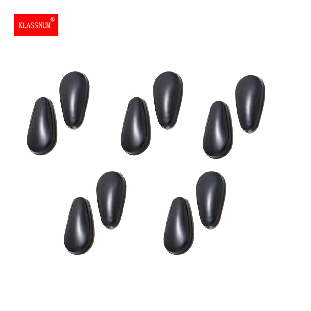 White 5Pairs Adhesive Glasses Nose Pads Soft Silicone Nose Pads With Airbag Non-Slip Nosepads Sunglasses Eyeglasses Accessories
