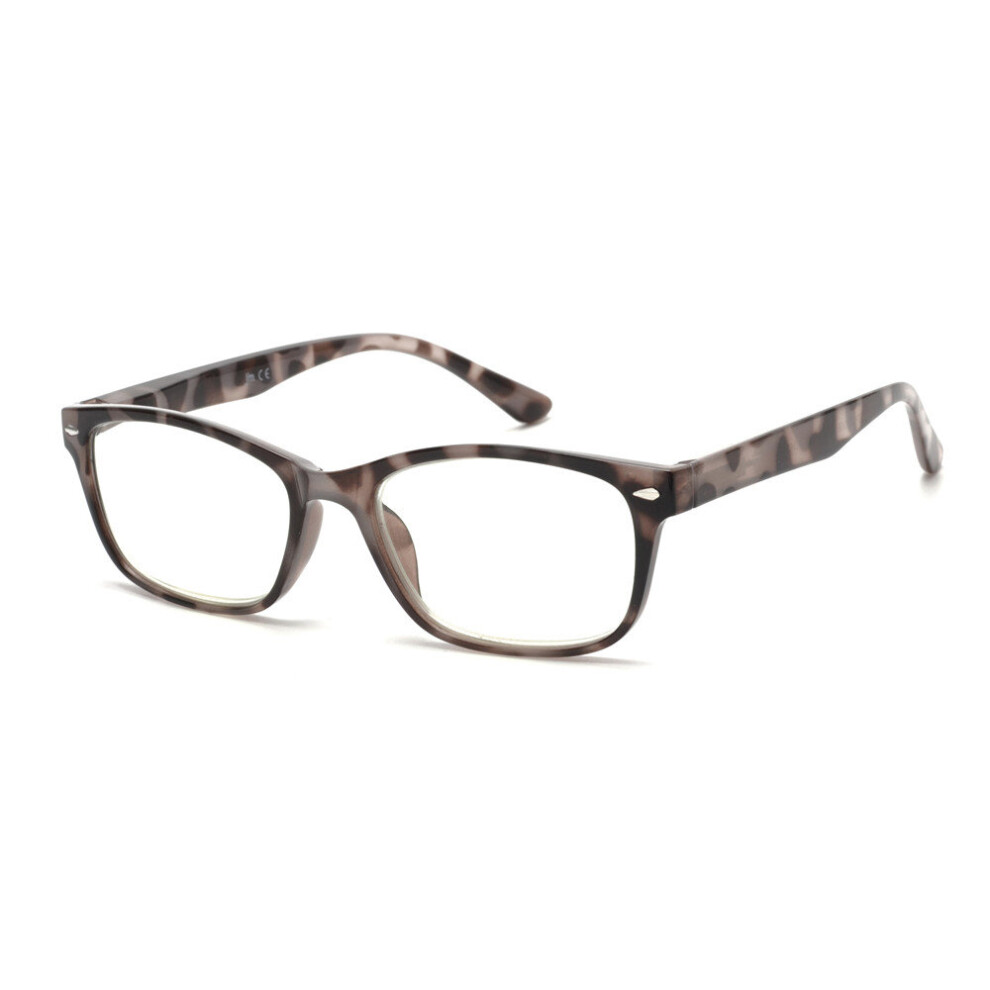 Light Square Reading Glasses for Women Men Spring Hinge Vintage Reading Glasses UV400