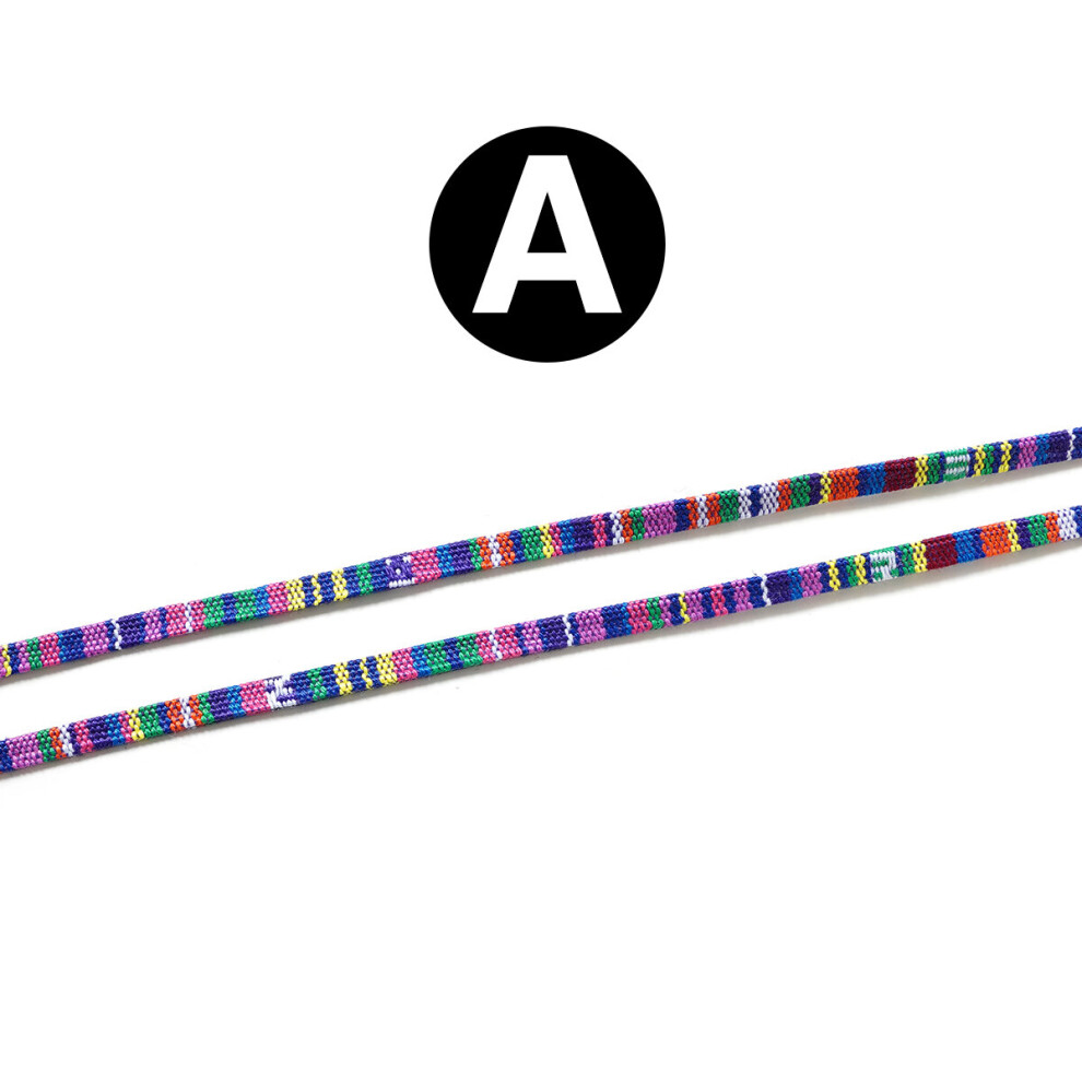 Eyeglass Sunglasses Cord Strap Ethnic Style Cotton Eyewear Lanyard Glasses Neck Strap String Rope Band Eyewear Cord 5mm Wide