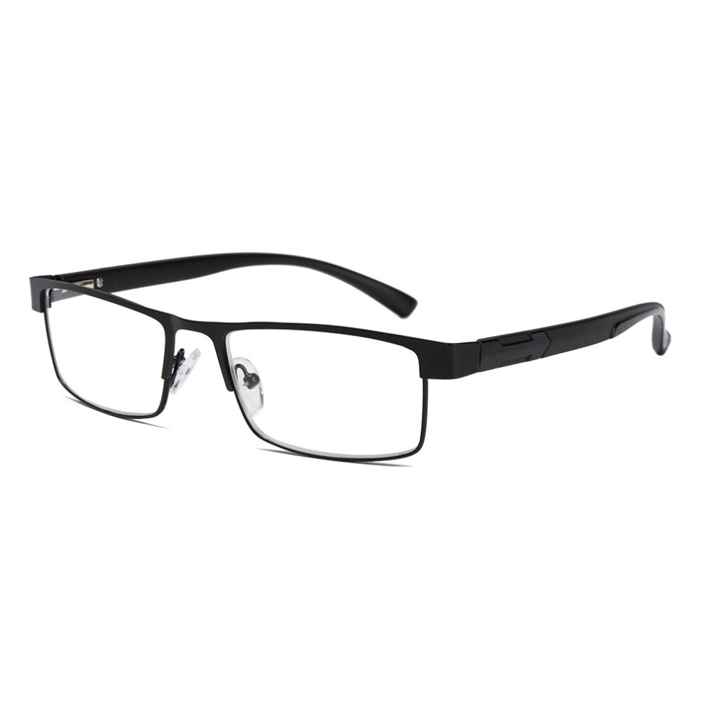 Men Titanium Alloy Business Reading Glasses Non Spherical Coated Lenses Retro Hyperopia Prescription Eyeglasses