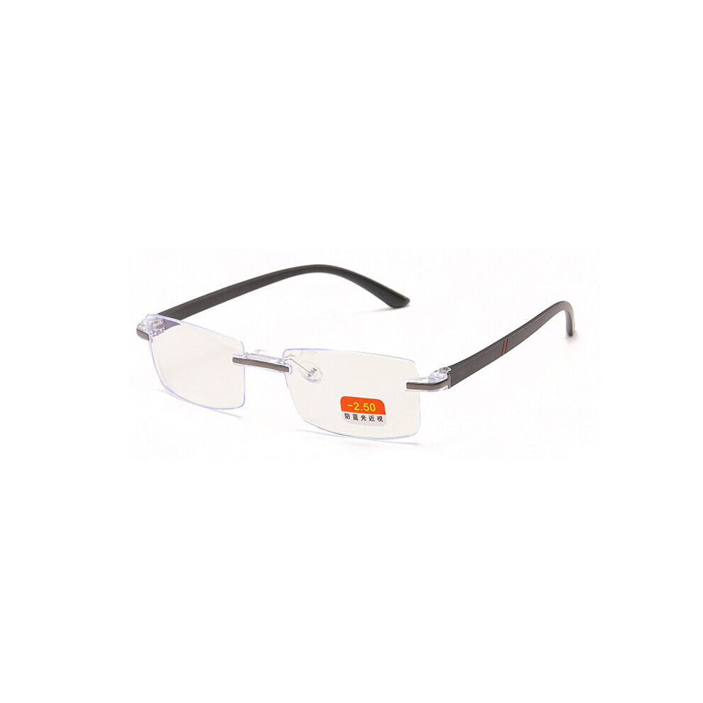 Finished Myopia Glasses Frameless Myopic Eyewear Anti Light TR90 Eyeglasses Shortsighted -1.0 1.5 2.0 2.5 3.0 3.5 4.0