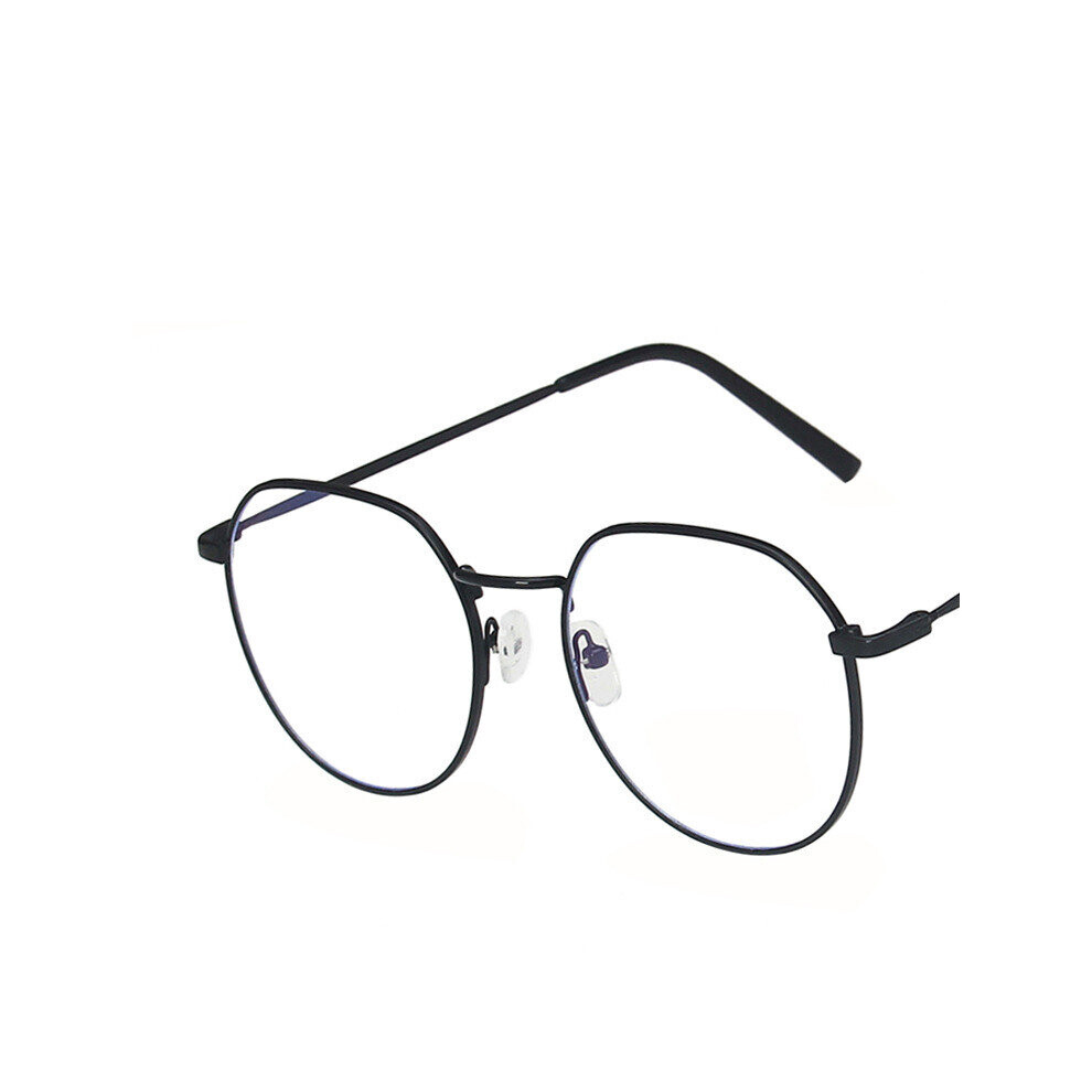 Spectacle Frames Anti Light Goggles Metal Eyeglasses Frame Computer Glasses Women Round Clear Lens Eye Glasses
