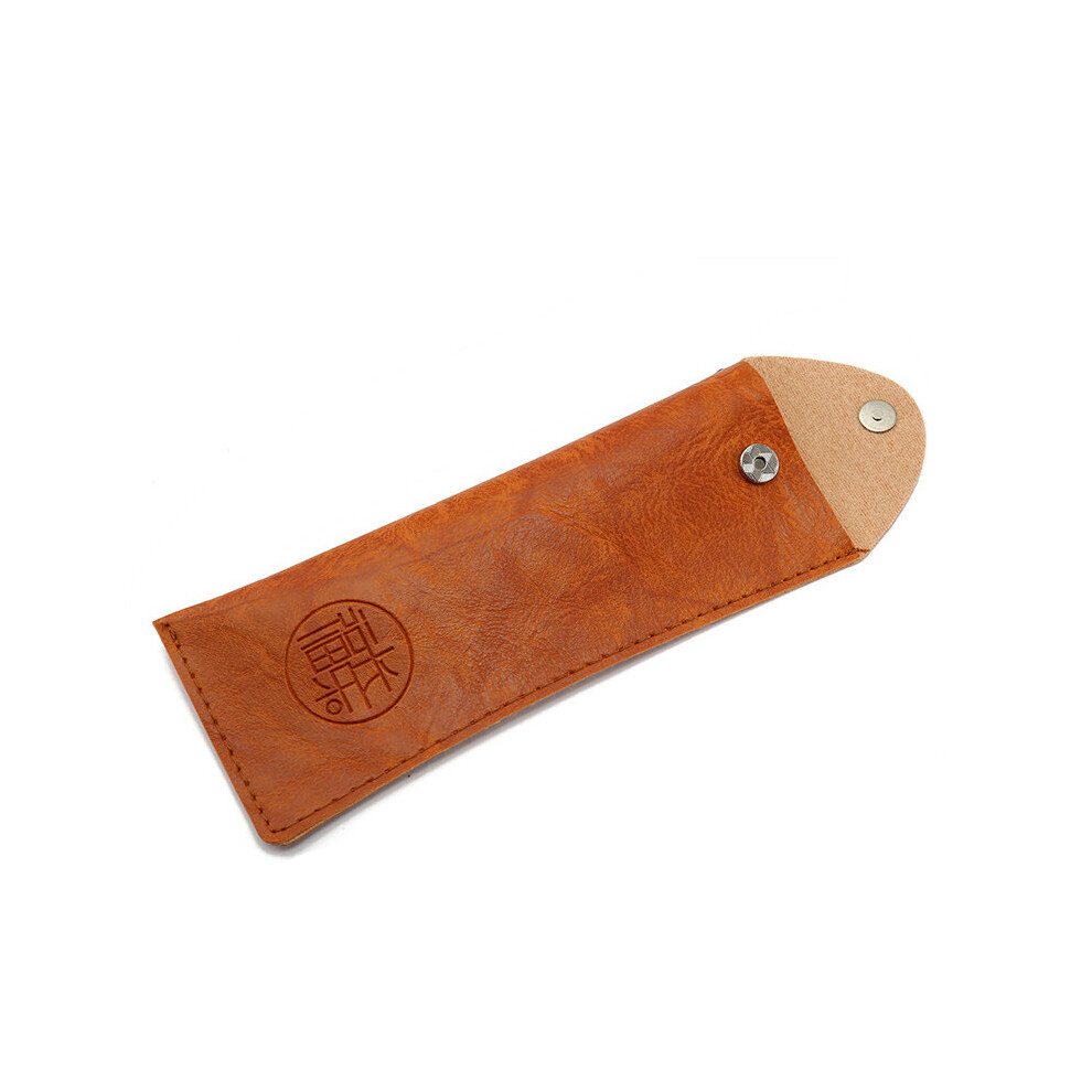 Soft Retro Leather Eyes Reading Glasses Bag PU Leather Pocket Glasses Pouch For Men Sunglasses Bag Eyewear Accessories