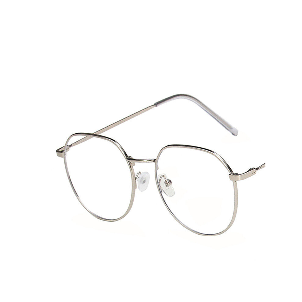 Spectacle Frames Anti Light Goggles Metal Eyeglasses Frame Computer Glasses Women Round Clear Lens Eye Glasses