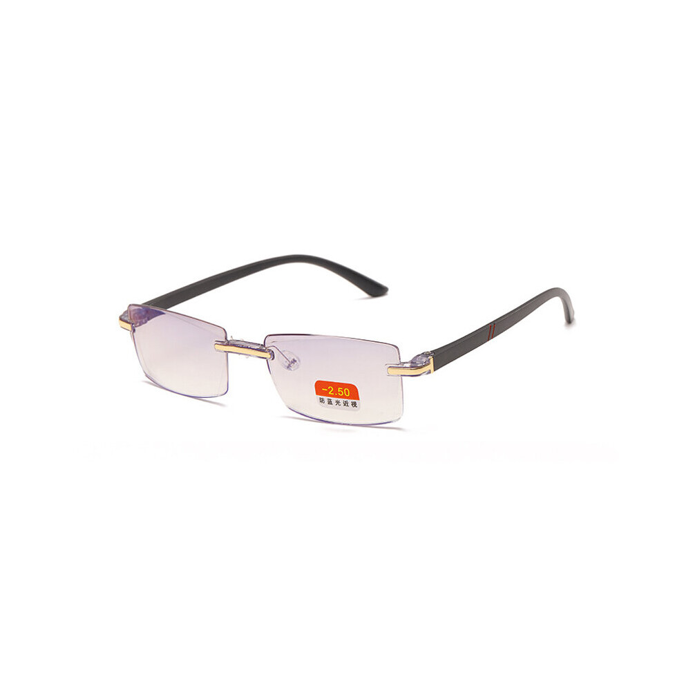 Finished Myopia Glasses Frameless Myopic Eyewear Anti Light TR90 Eyeglasses Shortsighted -1.0 1.5 2.0 2.5 3.0 3.5 4.0