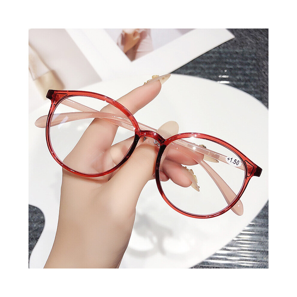 Multicoloured Round Reading Glasses Women Men Anti Light Presbyopia Eyeglasses Reader Computer Hyperopia Eyewear +1.0 1.5 2.0
