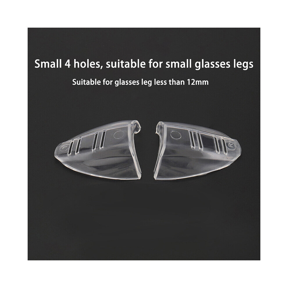 2Pcs Eye Flexible Clear Shields Side Safety Goggles Glasses 95% Protection Universal Anti Fog For Women Men 885659008962