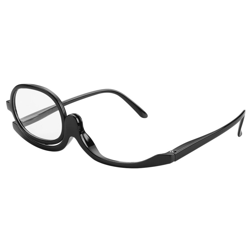 Women Men Elderly Unilateral Vision Care Presbyopia Eyeglasses Makeup Glasses Rotating Folding Reading Glasses +10~+40