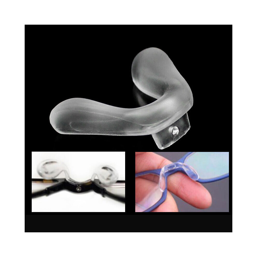 1PCS Transparent U Shape Silicone Conjoined Children's Eyeglass Soft Nose Pads For Glasses Anti-Slip Insert Nose Pad