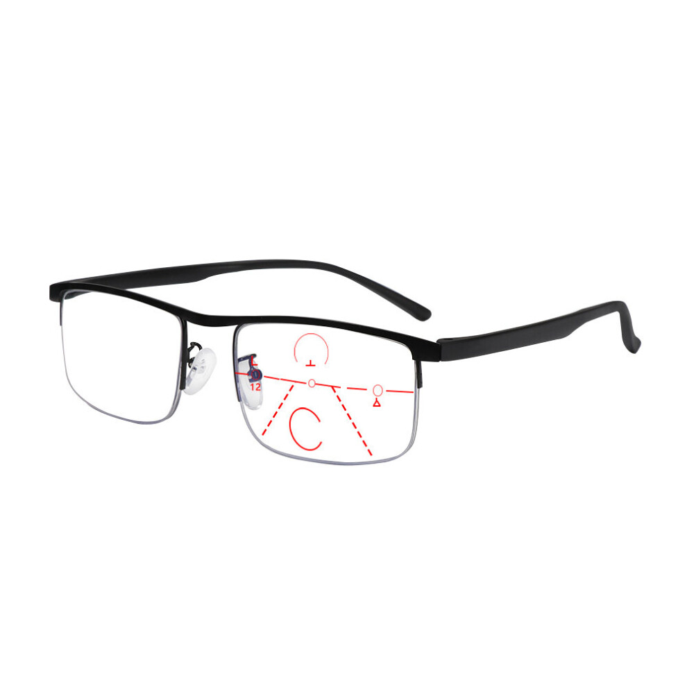 Multicoloured 1Pc Progressive Reading Glasses Men Women Multifocal Bifocal Anti Light Magnifying Presbyopic Eyeglasses +1.0~+4.0