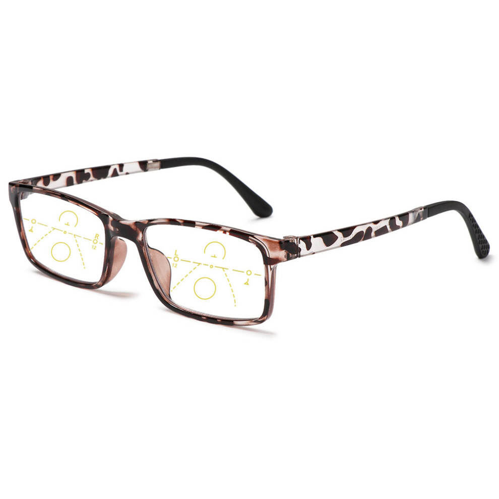 Multicoloured 1Pc Progressive Reading Glasses Men Women Multifocal Bifocal Anti Light Magnifying Presbyopic Eyeglasses +1.0~+4.0