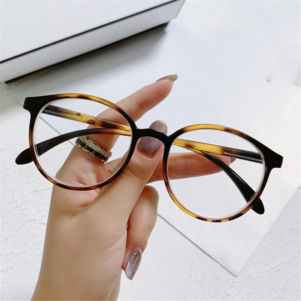 Multicoloured No Diopter Myopia Glasses Women Men Optical Spectacles Ultralight Round Frame High-Definition Nearsighted Eyeglasses 0 ~ -4.0