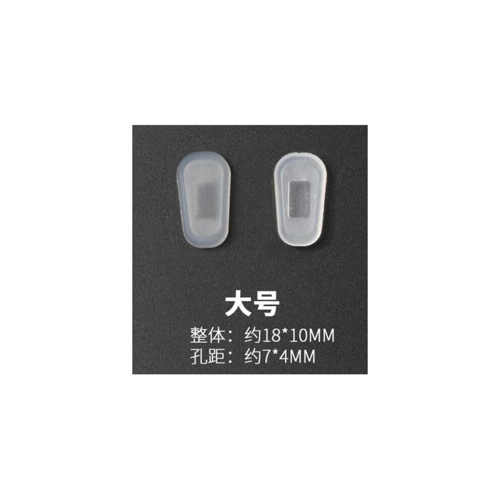 White 2Pairs/Lot Compressive Comfortable Silicone Airbag Soft Nose Pads On Glasses Embedding Cassette Anti-Slip Embolia Eyeglasses