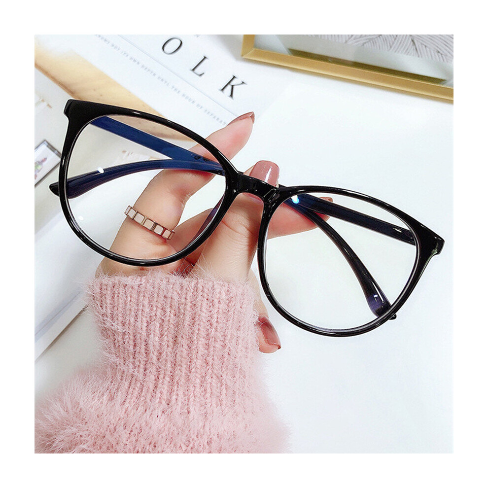 Round Eyewear Transparent Computer Reading Glasses Frame Women Men Anti Light Sunglasses Optical Spectacle Eyeglass
