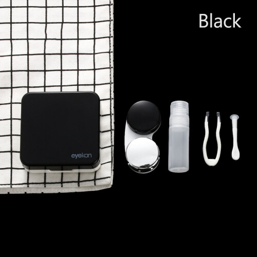 Lens Box ABS Plastic Square Mirror Lens Case Travel Container Holder Storage Soaking Box Case