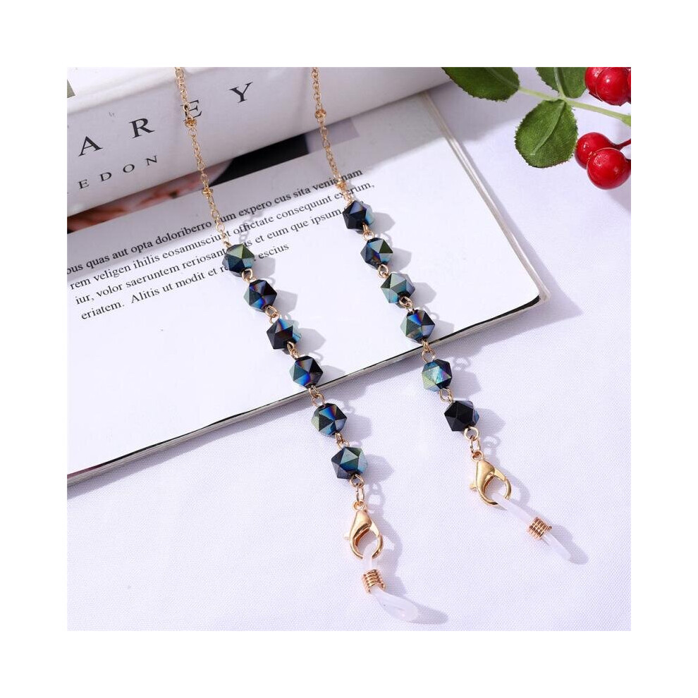 White Ins Crystal Glasses Chain Mask Necklace Japan And South Korea Glasses Rope Mask Rope