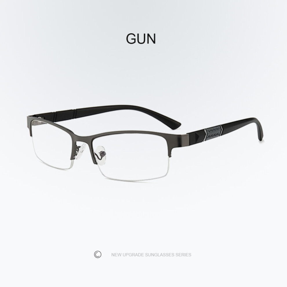 +1.0,+1.5 To +4.0 Unisex Half Frame Reading Glasses Men Women High Glasses Business Anti-blue Light Reading Glasses-image-OPC-PBR8MKR-NEW