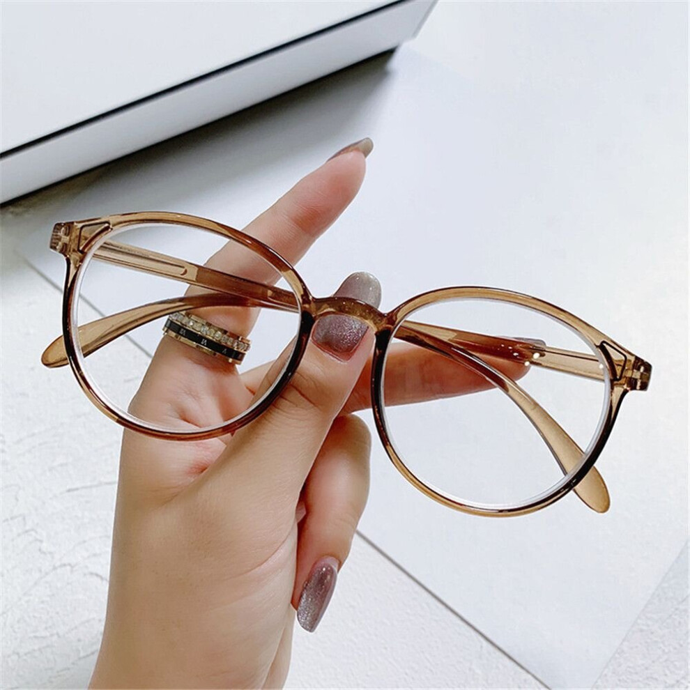 Multicoloured Anti Light Myopia Glasses Women Men Round Metal Frame Spectacles Eyeglasses Prescription Shortsighted Eyewear 0~-4.0
