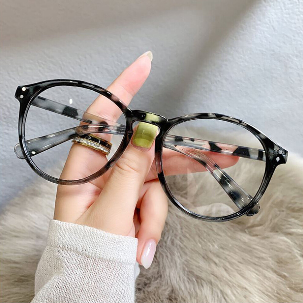 Multicoloured Anti Light Myopia Glasses Women Men Round Metal Frame Spectacles Eyeglasses Prescription Shortsighted Eyewear 0~-4.0