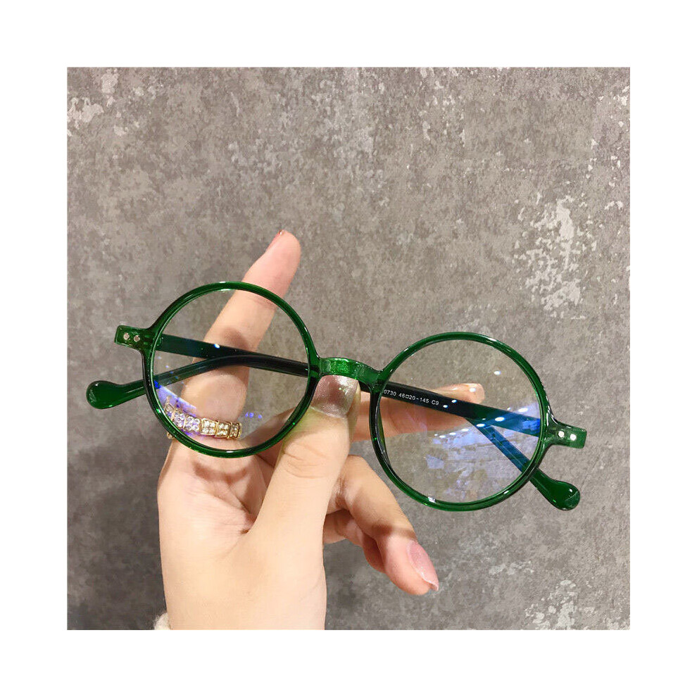 Round Reading Glasses Ultralight Small Frame Presbyopic Eyeglasses Blocking Light Hyperopia Eyewear +1.0..+4.0