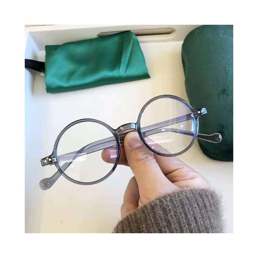 Round Reading Glasses Ultralight Small Frame Presbyopic Eyeglasses Blocking Light Hyperopia Eyewear +1.0..+4.0