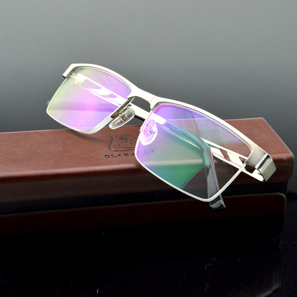 AL-MG Alloy Men Ultralight Sturdy Business Reading Glasses +0.75 +1.00 +1.25 +1.5 +1.75 +2.00 +2.25 +2.5 +2.75 +3 to +4-image-OPC-PBR8MY2-NEW