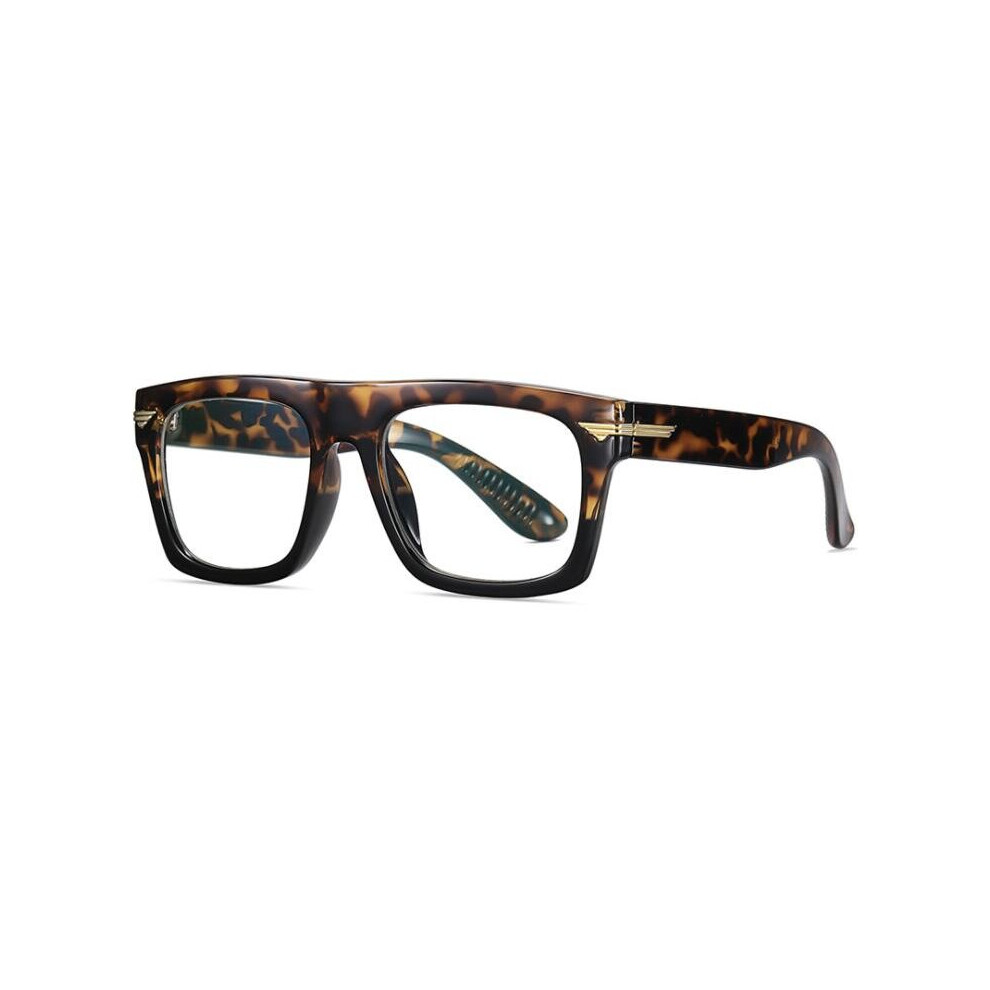 Retro Square Reading Glasses Light Blocking Eyeglasses Clear Lens Prescription Eyewear Diopters 0 to +6.0