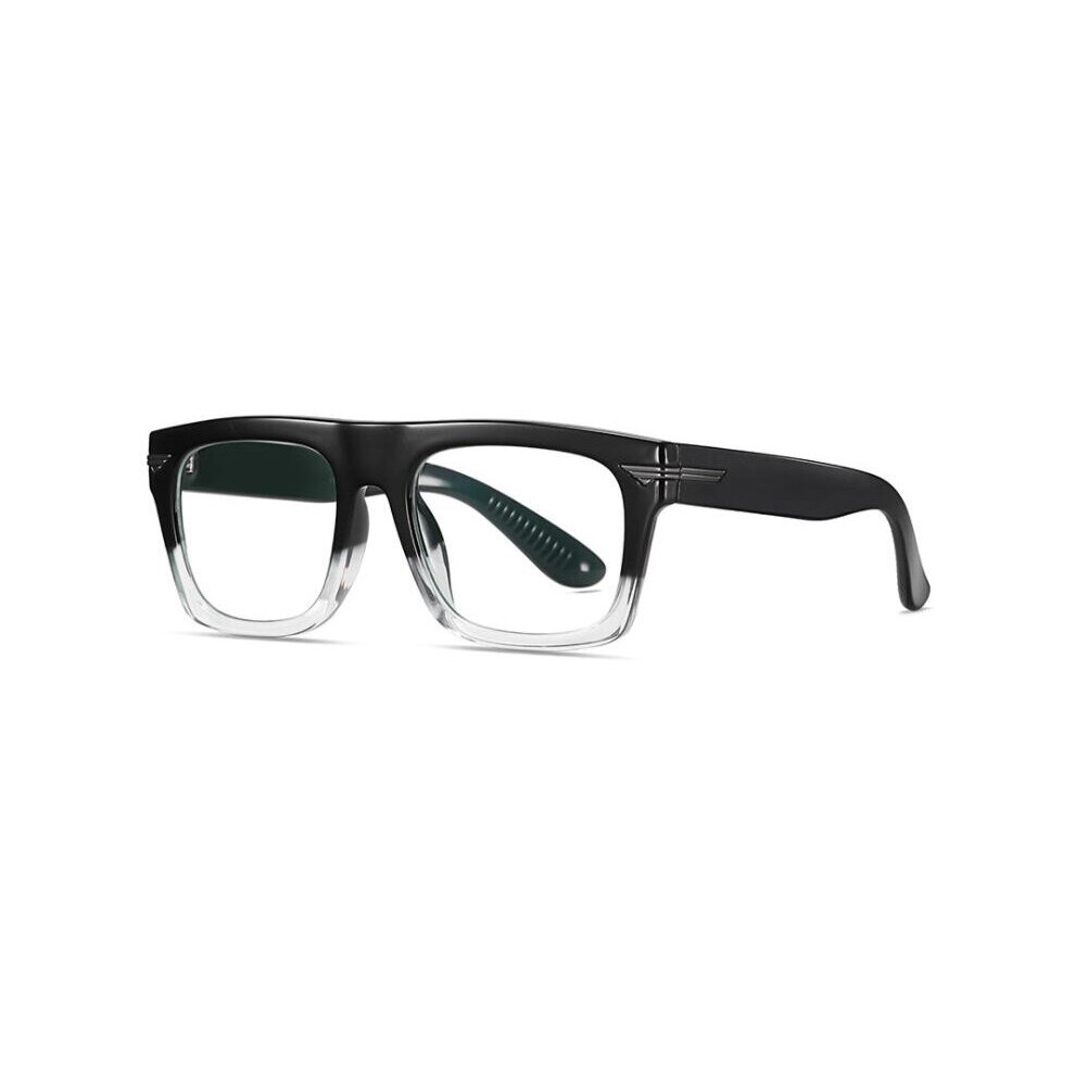 Retro Square Reading Glasses Light Blocking Eyeglasses Clear Lens Prescription Eyewear Diopters 0 to +6.0
