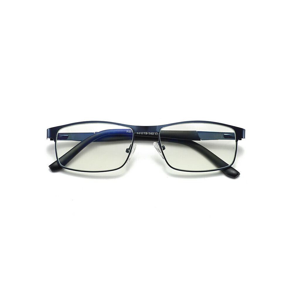 Stainless Steel Men Business Reading Glasses Full Frame Metal Presbyopia Optical Eyeglasses +0.75 1.75 2.25 2.75 5.0 6.0