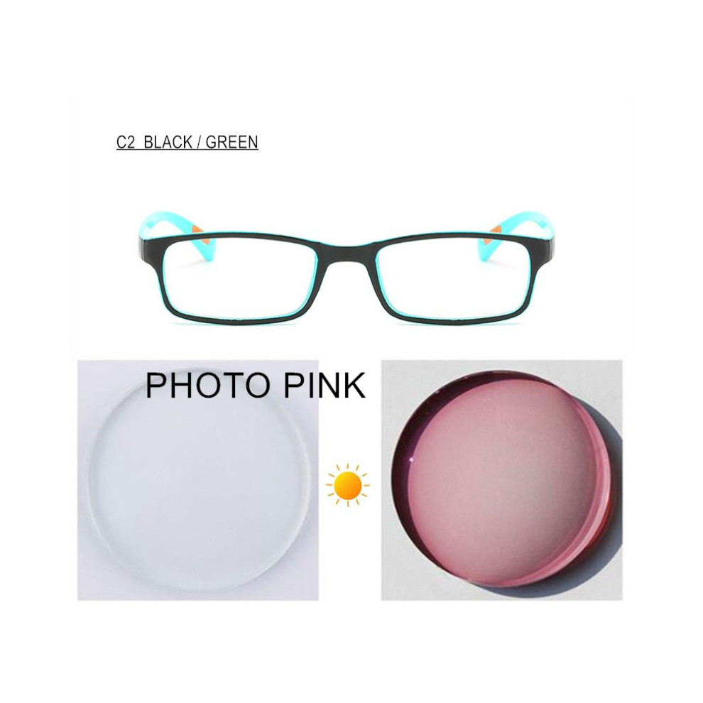 Multicoloured Photochromic Anti Ray Myopia Glasses Prescription -0.5 To -6.0 Women Men Nearsighted Spectacles For Cylinder F109