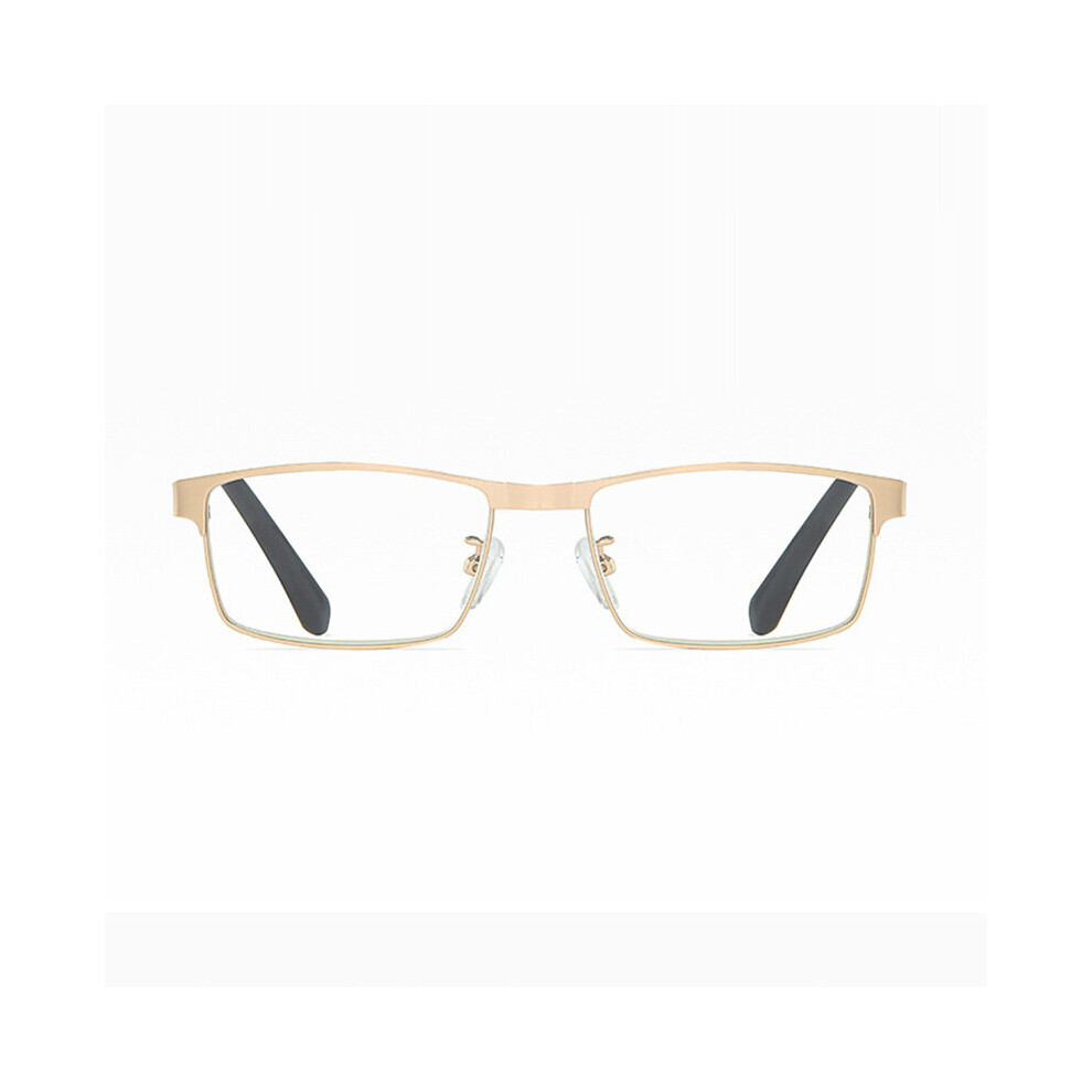 Stainless Steel Men Business Reading Glasses Full Frame Metal Presbyopia Optical Eyeglasses +0.75 1.75 2.25 2.75 5.0 6.0