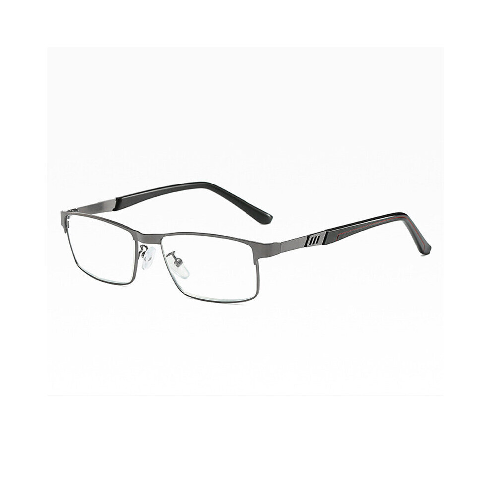 Stainless Steel Men Business Reading Glasses Full Frame Metal Presbyopia Optical Eyeglasses +0.75 1.75 2.25 2.75 5.0 6.0