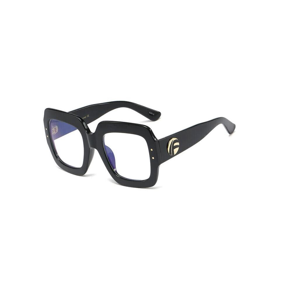 Multicoloured Oversized Square Anti Light Reading Glasses Women Eyeglasses Computer Presbyopic Reader Glasses 0 To +6.0