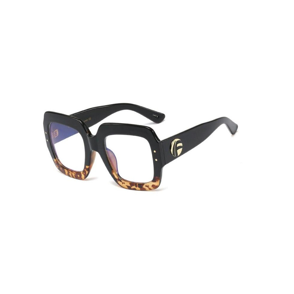 Multicoloured Oversized Square Anti Light Reading Glasses Women Eyeglasses Computer Presbyopic Reader Glasses 0 To +6.0
