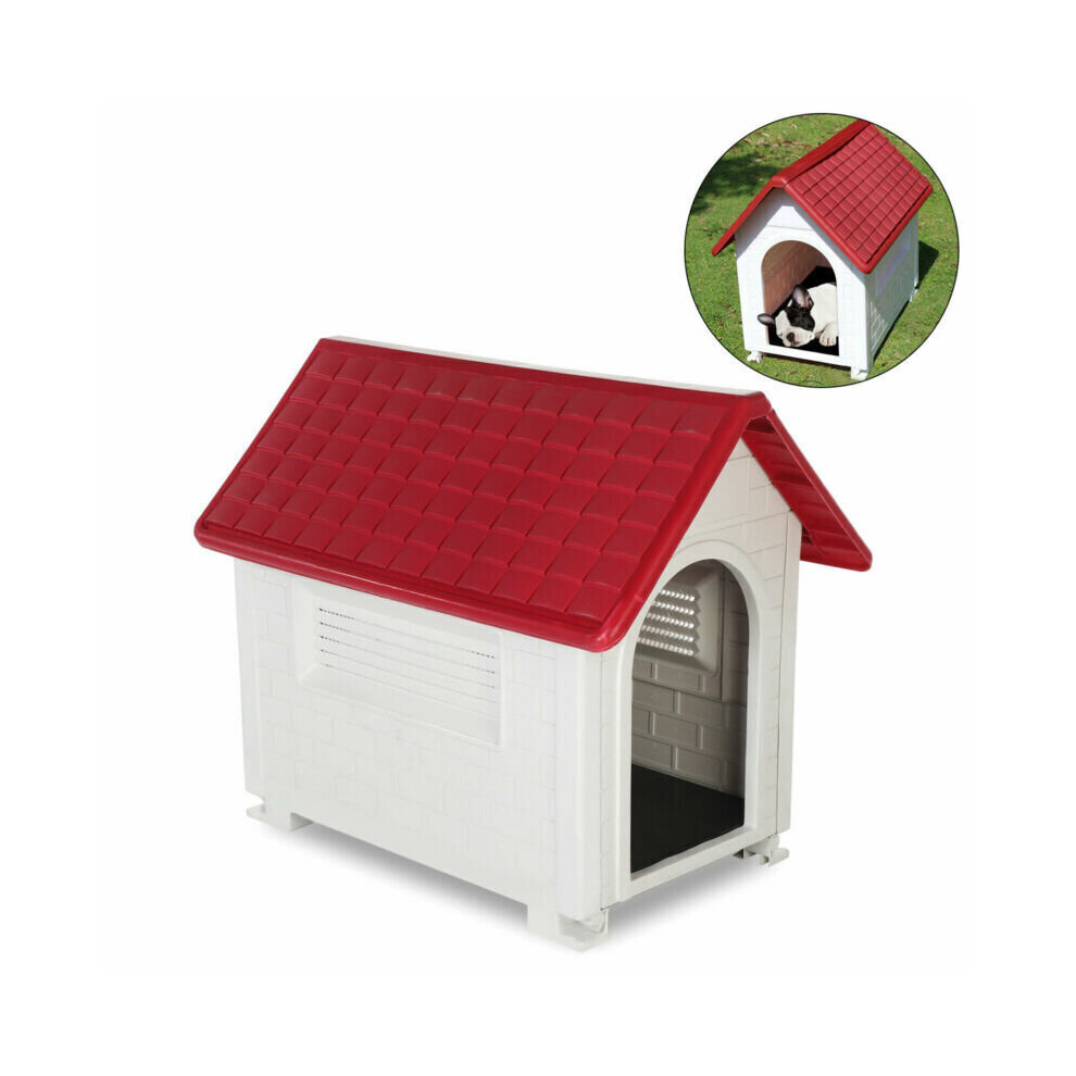 Waterproof Outdoor Indoor Plastic Pet Puppy Dog House Home Shelter Kennel