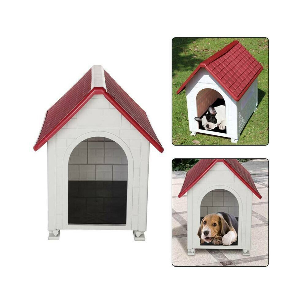 Waterproof Outdoor Indoor Plastic Pet Puppy Dog House Home Shelter Kennel on OnBuy